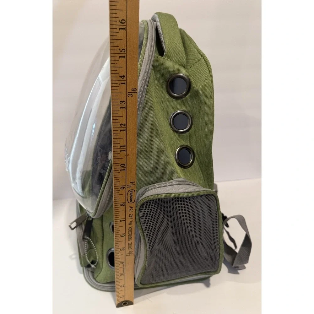 Cawypety Cat Backpack Carrier Space Capsule Clear Bubble Pet Dog Travel Bag Sage